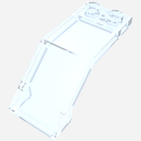 LEGO 6070 Windscreen 5 x 2 x 1 2/3 in Trans-Medium Blue - Authentic LEGO Part