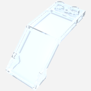 LEGO 6070 Windscreen 5 x 2 x 1 2/3 in Trans-Medium Blue - Authentic LEGO Part