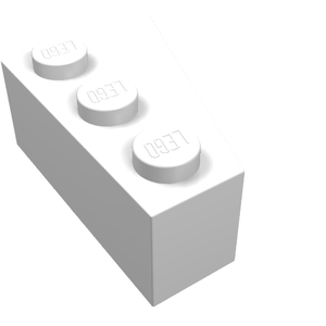 LEGO 6565 Wedge 3 x 2  Left in White - Authentic LEGO Part