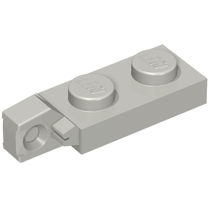 LEGO 44301b Hinge Plate 1 x 2 Locking with 1 Finger on End without Bottom Groove in Light Bluish Gray - Authentic LEGO Part