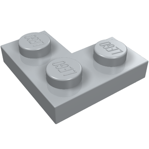 LEGO 2420 Plate 2 x 2 Corner in Light Bluish Gray - Authentic LEGO Part