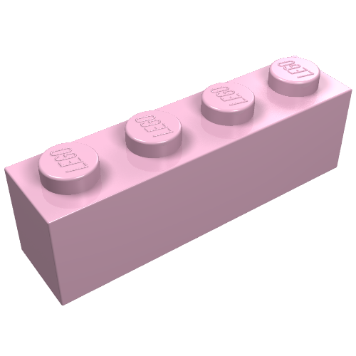 LEGO 3010 Brick 1 x 4 in Bright Pink - Authentic LEGO Part
