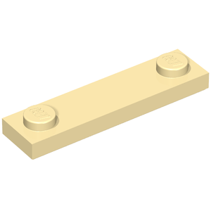 LEGO 41740 Plate, Modified 1 x 4 with 2 Studs with Groove in Tan - Authentic LEGO Part