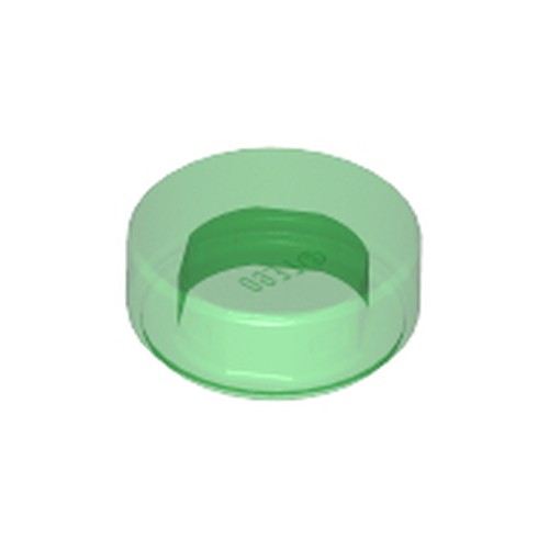 LEGO 98138 Tile, Round 1 x 1 in Trans-Green - Authentic LEGO Part
