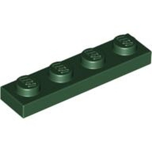 LEGO 3710 Plate 1 x 4 in Dark Green - Authentic LEGO Part