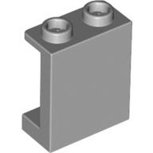 LEGO 87552 Panel 1 x 2 x 2 with Side Supports - Hollow Studs in Light Bluish Gray - Authentic LEGO Part