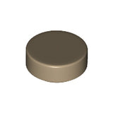 LEGO 98138 Tile, Round 1 x 1 in Dark Tan - Authentic LEGO Part