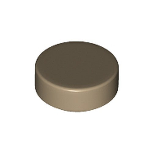 LEGO 98138 Tile, Round 1 x 1 in Dark Tan - Authentic LEGO Part