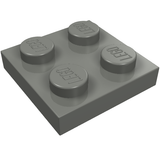 LEGO 3022 Plate 2 x 2 in Dark Bluish Gray - Authentic LEGO Part