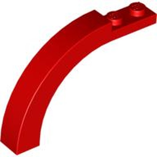 LEGO 6060 Arch 1 x 6 x 3 1/3 Curved Top in Red - Authentic LEGO Part