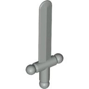 LEGO 3847 Minifigure, Weapon Sword, Shortsword in Light Gray - Authentic LEGO Part