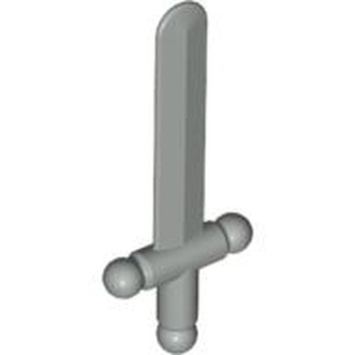 LEGO 3847 Minifigure, Weapon Sword, Shortsword in Light Gray - Authentic LEGO Part