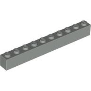 LEGO 6111 Brick 1 x 10 in Light Gray - Authentic LEGO Part