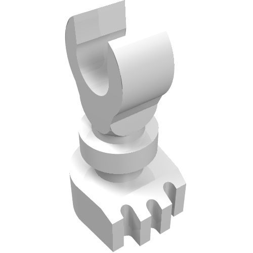LEGO 6266 Leg Skeleton in White - Authentic LEGO Part
