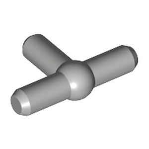 LEGO 4697b Pneumatic T Piece Second Version (T Bar with Ball in Center) in Light Bluish Gray - Authentic LEGO Part