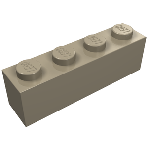 LEGO 3010 Brick 1 x 4 in Dark Tan - Authentic LEGO Part