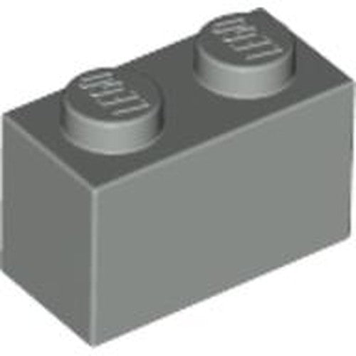 LEGO 3004 Brick 1 x 2 in Light Gray - Authentic LEGO Part