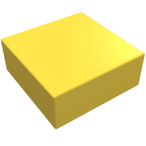 LEGO 3070a Tile 1 x 1 without Groove in Yellow - Authentic LEGO Part