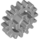 LEGO 94925 Light Bluish Gray Technic, Gear 16 Tooth - Axle Hole with Closed Sides - Main Product Image