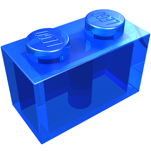 LEGO 3004 Brick 1 x 2 in Trans-Dark Blue - Authentic LEGO Part