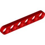LEGO 32063 Technic, Liftarm Thin 1 x 6 in Red - Authentic LEGO Part