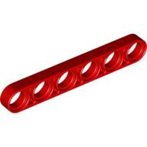 LEGO 32063 Technic, Liftarm Thin 1 x 6 in Red - Authentic LEGO Part