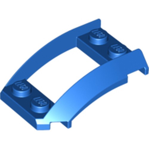 LEGO 47755 Wedge 4 x 3 Open with Cutout and 4 Studs in Blue - Authentic LEGO Part