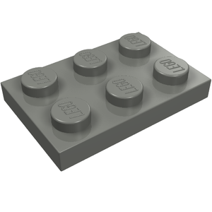 LEGO 3021 Plate 2 x 3 in Dark Bluish Gray - Authentic LEGO Part