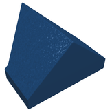 LEGO 3049b Slope 45 2 x 1 Double / Inverted without Bottom Tube or Bottom Stud Holder in Dark Blue - Authentic LEGO Part