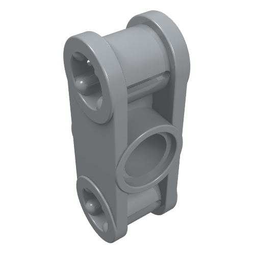 LEGO 32184 Technic, Axle and Pin Connector Perpendicular 3L with Center Pin Hole in Light Bluish Gray - Authentic LEGO Part