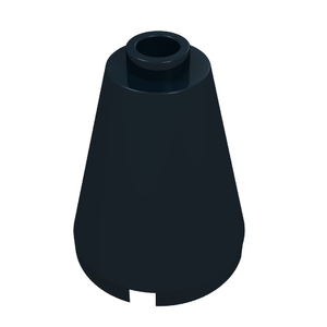 LEGO 3942b Cone 2 x 2 x 2 - Blocked Open Stud in Black - Authentic LEGO Part