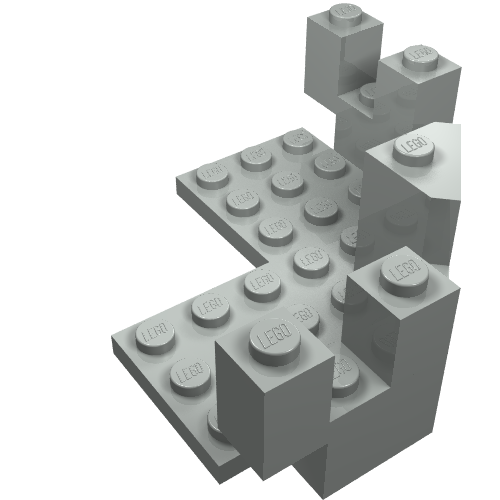 LEGO 6072 Castle Turret Top 7 x 7 Corner - Main Product Image