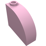 LEGO 33243 Slope, Curved 3 x 1 x 2 with Hollow Stud in Bright Pink - Authentic LEGO Part