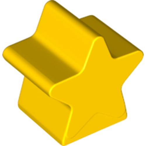 LEGO 72134 Duplo, Brick 2 x 2 x 2 1/2 Star in Yellow - Authentic LEGO Part