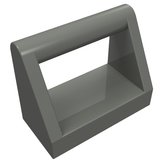 LEGO 2432 Tile, Modified 1 x 2 with Bar Handle in Dark Bluish Gray - Authentic LEGO Part