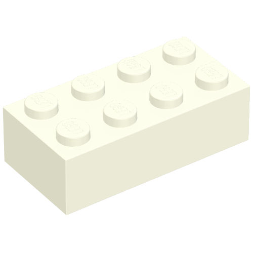 LEGO 3001 Brick 2 x 4 in White - Authentic LEGO Part