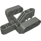 LEGO 19086 Technic, Liftarm, Modified Fork 5 x 6 x 2 Perpendicular with 3 Fingers - Main Product Image