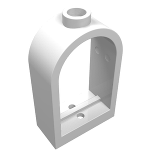 LEGO 30044 Window 1 x 2 x 2 2/3 with Rounded Top in White - Authentic LEGO Part