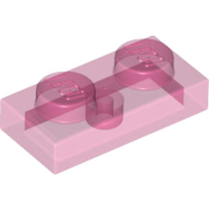LEGO 3023 Plate 1 x 2 in Trans-Dark Pink - Authentic LEGO Part