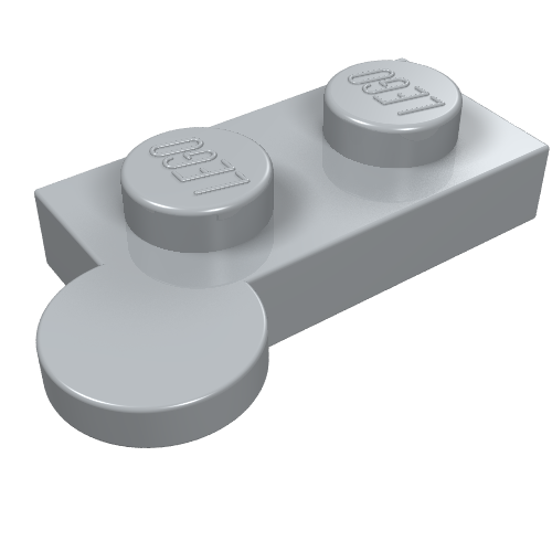 LEGO 2430 Hinge Plate 1 x 4 Swivel Top in Light Bluish Gray - Authentic LEGO Part
