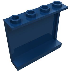 LEGO 60581 Panel 1 x 4 x 3 with Side Supports - Hollow Studs in Dark Blue - Authentic LEGO Part