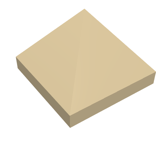 LEGO 22388 Slope 45 1 x 1 x 2/3 Quadruple Convex Pyramid in Tan - Authentic LEGO Part