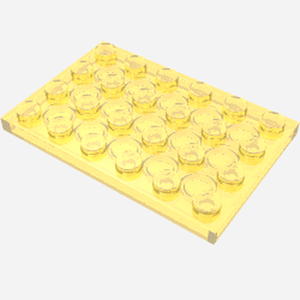 LEGO 3032 Plate 4 x 6 in Trans-Yellow - Authentic LEGO Part