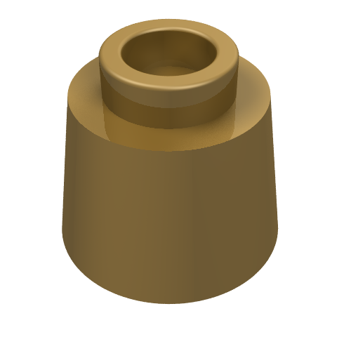 LEGO 85975 Cone 1 1/6 x 1 1/6 x 2/3 (Fez) in Pearl Gold - Authentic LEGO Part