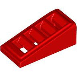LEGO 61409 Slope 18 2 x 1 x 2/3 with Grille in Red - Authentic LEGO Part