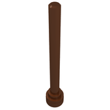 LEGO 3957b Antenna 4H - Flat Top in Reddish Brown - Authentic LEGO Part