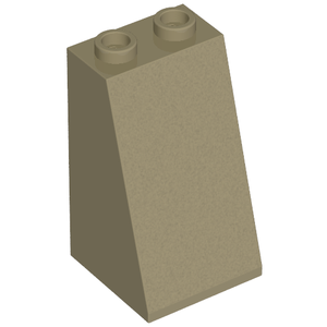LEGO 3684a Slope 75 2 x 2 x 3 - Hollow Studs in Dark Tan - Authentic LEGO Part