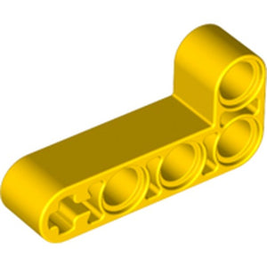 LEGO 32140 Light Bluish Gray Technic, Liftarm, Modified Bent Thick L-Shape 2 x 4 in Yellow - Authentic LEGO Part