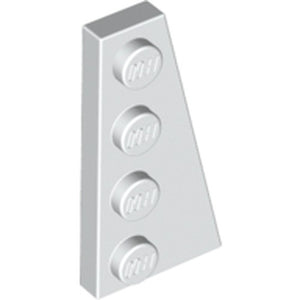 LEGO 41769 Wedge, Plate 4 x 2 Right in White - Authentic LEGO Part