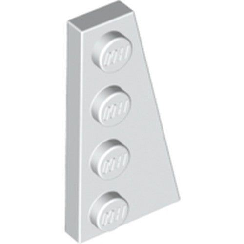 LEGO 41769 Wedge, Plate 4 x 2 Right in White - Authentic LEGO Part